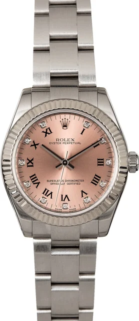 Rolex Mid-Size Datejust 177234 Oyster Perpetual 177234PRDO kol saati
