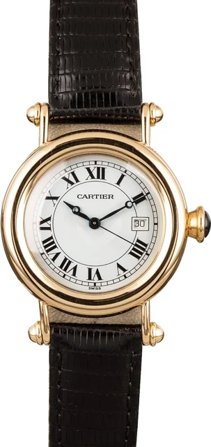 Cartier Diabolo White Roman Dial 1420-0 kol saati