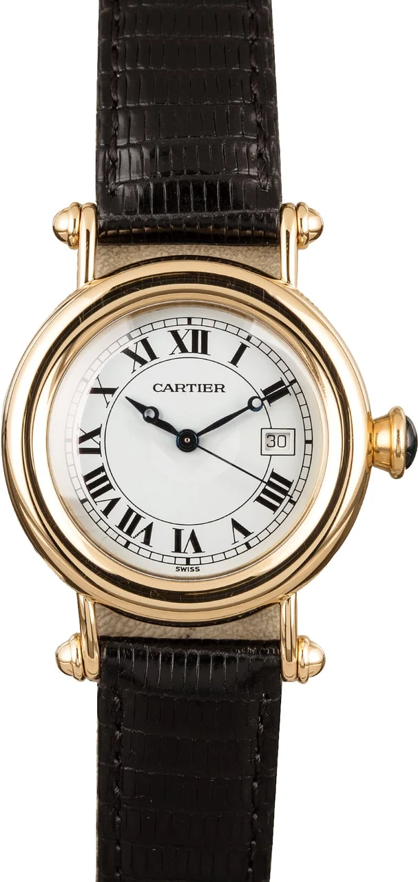 Cartier Diabolo White Roman Dial 1420-0 32 mm kol saati