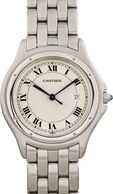 Cartier Santos Ronde Ref W35002F5 White Dial kol saati