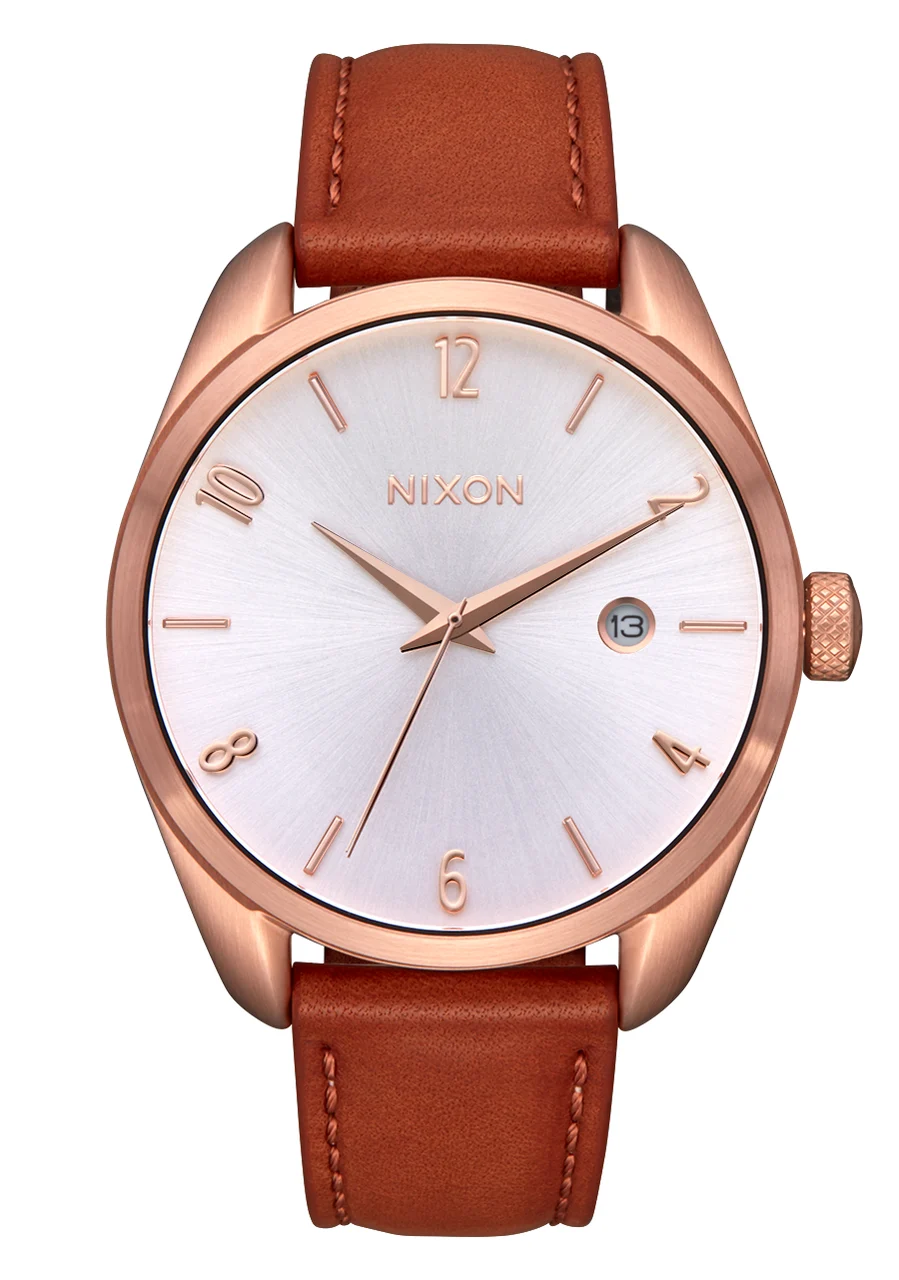 Nixon US Thalia Leather - Rose Gold / White A1343-1045-00 38 mm kol saati