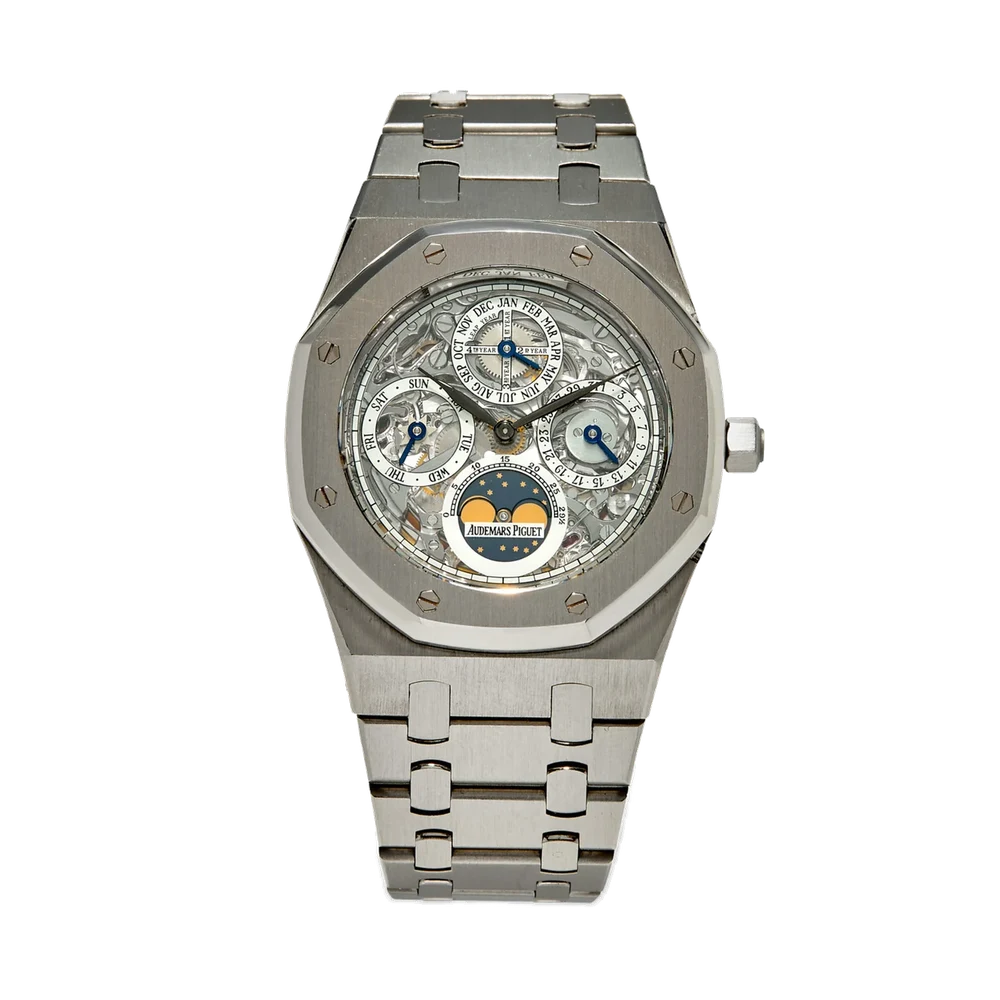 Audemars Piguet AUDEMARS PIGUET REF. 25829PT ROYAL OAK PERPETUAL CALENDAR SKELETON “THE 007” PLATINUM kol saati