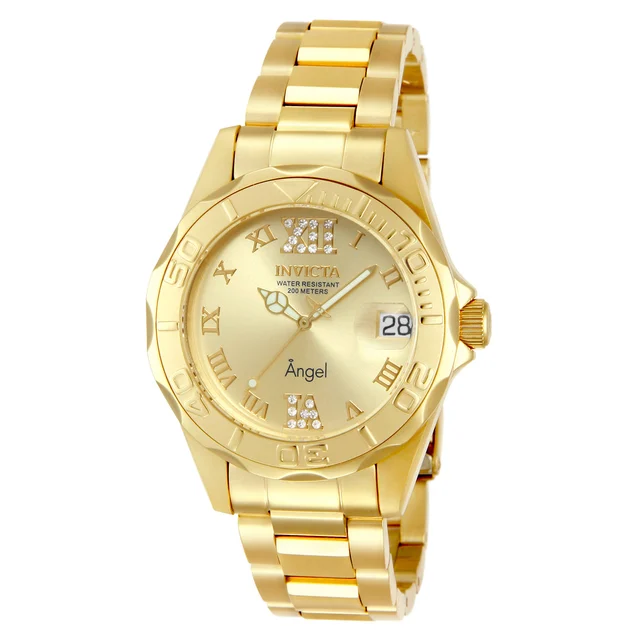 Invicta Angel Watch - 38mm, Gold (14397) kol saati