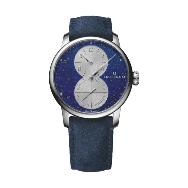 Louis Erard Excellence Regulateur Lapis Lazuli 42mm - Blue on Leather Strap 85237AA35.BVA3