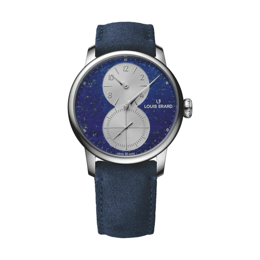 Louis Erard Excellence Regulateur Lapis Lazuli 42mm - Blue on Leather Strap 85237AA35.BVA35 42 mm kol saati