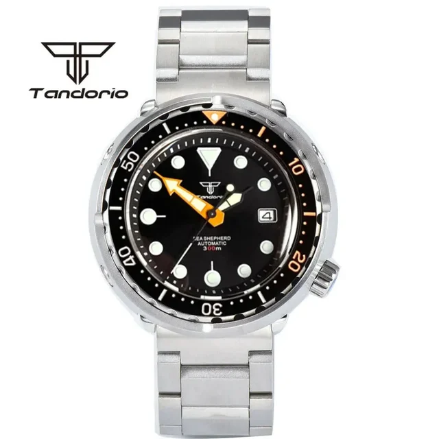 Tandorio Watches Tandorio 46.5mm Tuna Automatic Dive watch NH35A Sapphire20Bar TD245 Ceram