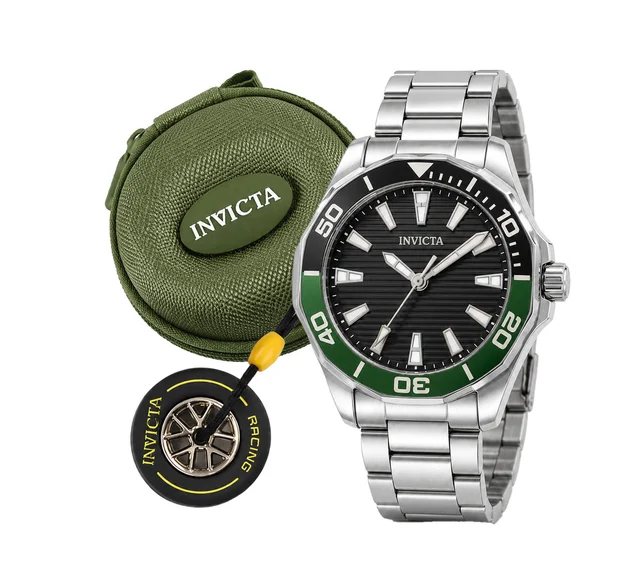 Invicta Set Pro Diver Meridian Special Edition Watch - 46mm, Silver (001-GA-M-103) kol saa