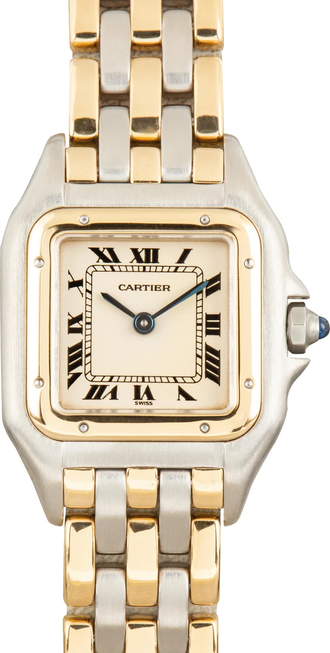 Cartier Steel & Yellow Gold Panthere 84083244 22 mm kol saati