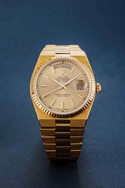 Rolex Oysterquartz 18k ref.19018 kol saati