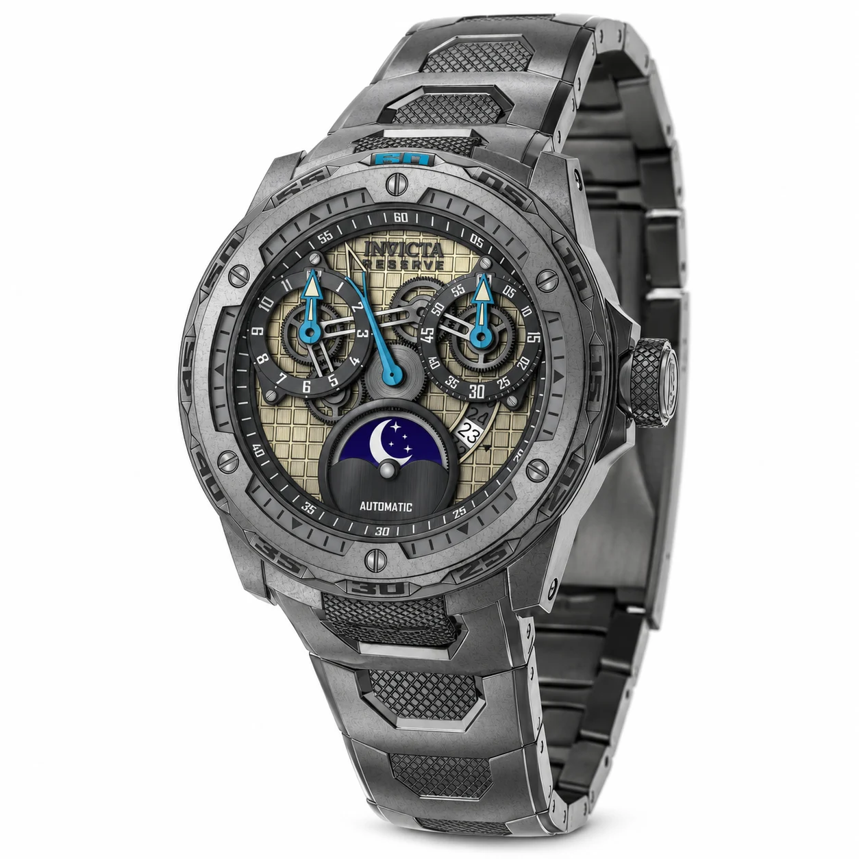 Invicta Eclipse Automatic Watch - 50mm. Titanium (50037) 50 mm kol saati