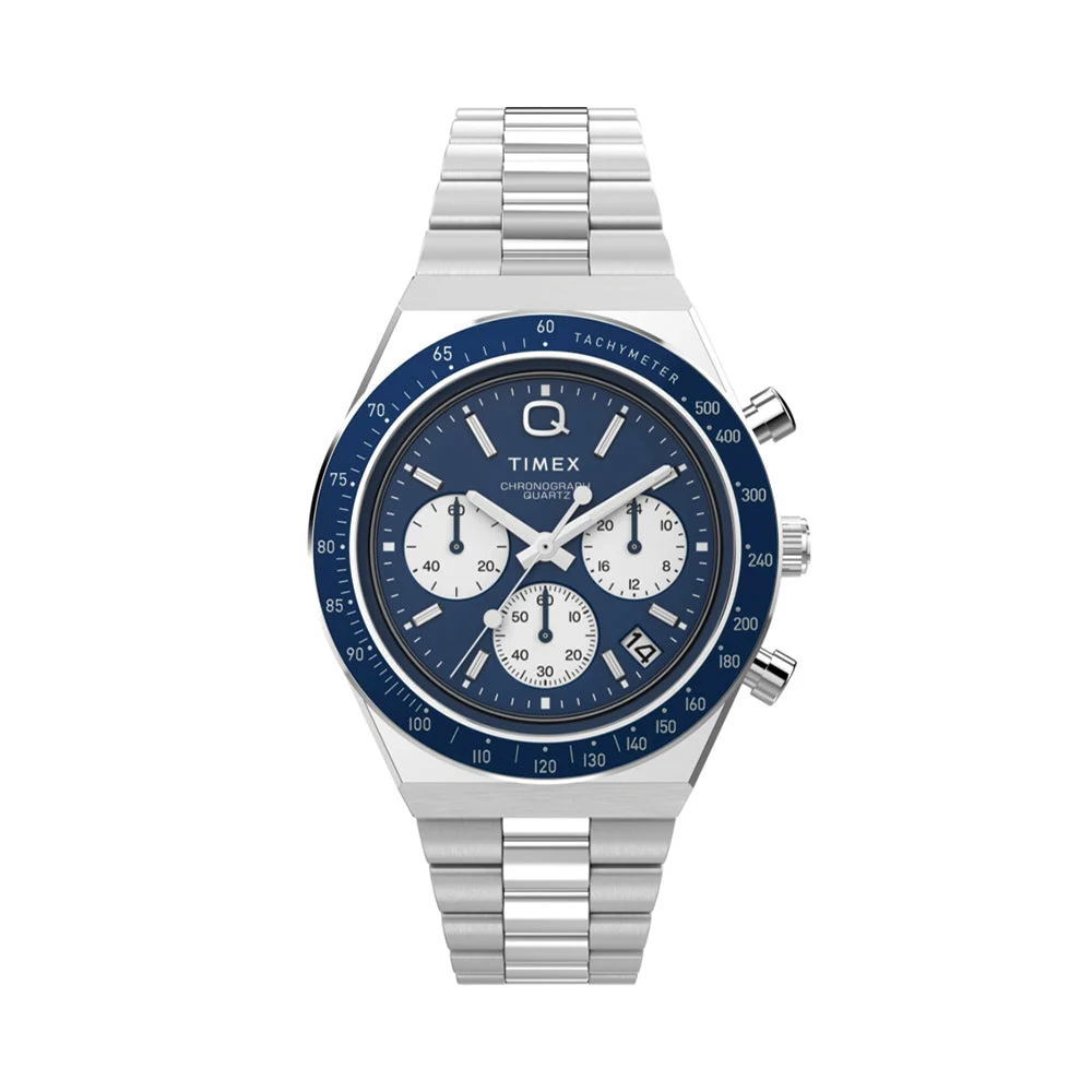 Timex Chronograph 40mm - Blue on Bracelet TW2W51600VQ 40 mm kol saati