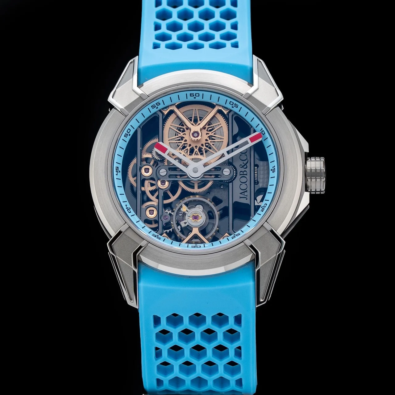 Jacob & Co. Jacob & Co. Epic X Skeleton Light Blue EX110.20.AA.AJ.A NAP210009N8652 kol saati