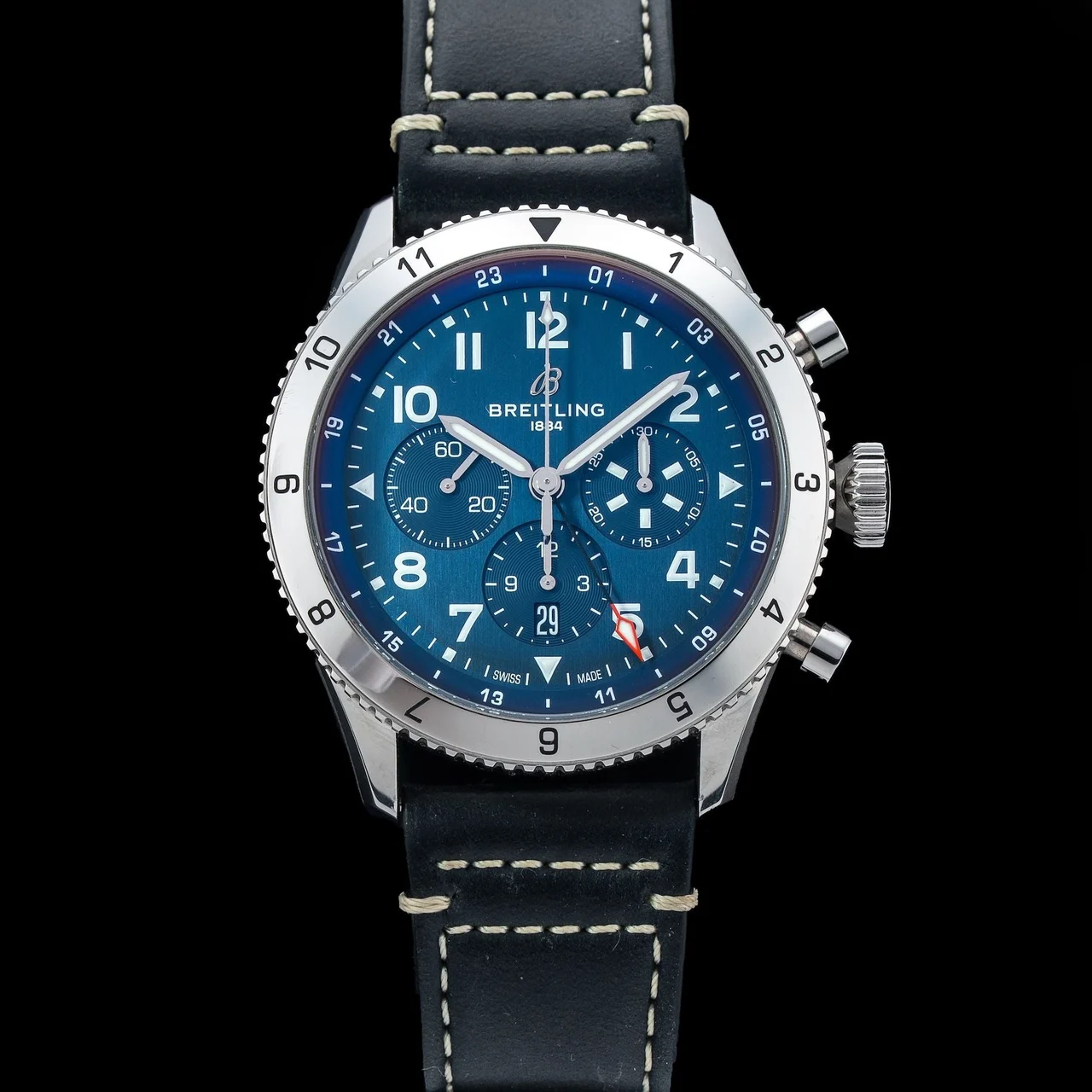 Breitling Super Avi B04 Chronograph GMT 46 210009N29380 46 mm kol saati