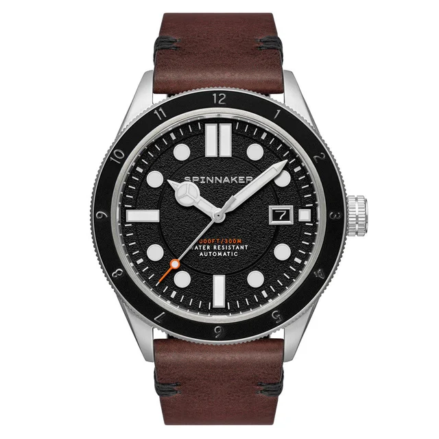 Spinnaker Cahill 300 Carbon Automatic Watch with Black Dial #SP-5096-01 kol saati