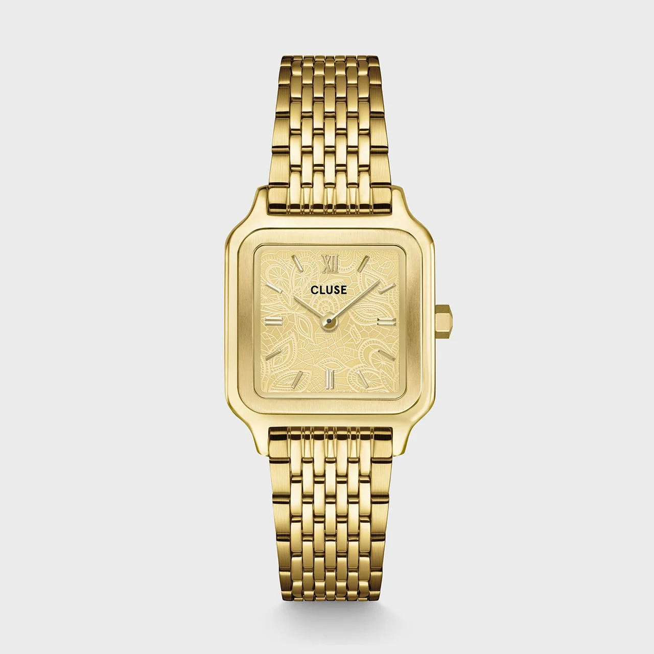CLUSE Gracieuse Petite Watch Steel, Lace Textured, Gold Colour CW11825 kol saati