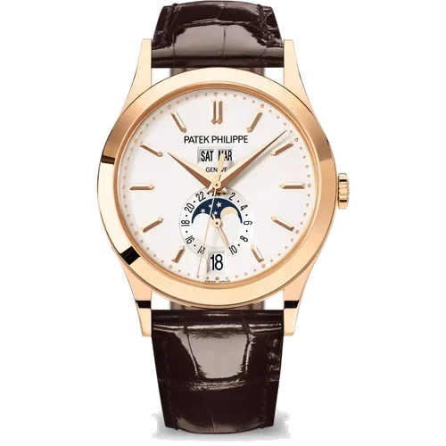 Patek Philippe Complications Rose Gold Silver Dial Watch 5396R-011 kol saati