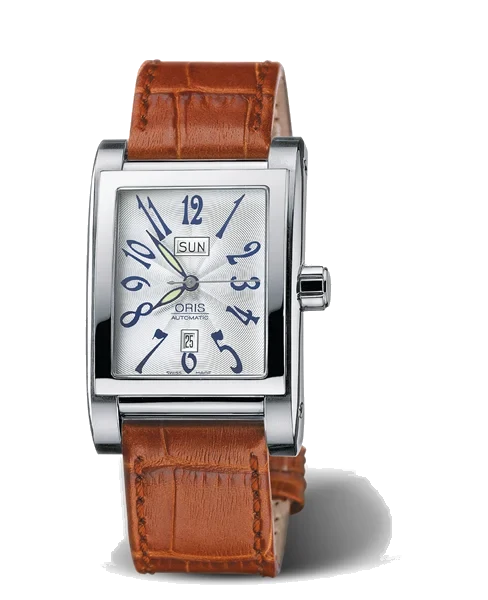 Oris Rectangular Day Date 01 585 7525 4061-07 5 20 42FC 30 mm kol saati