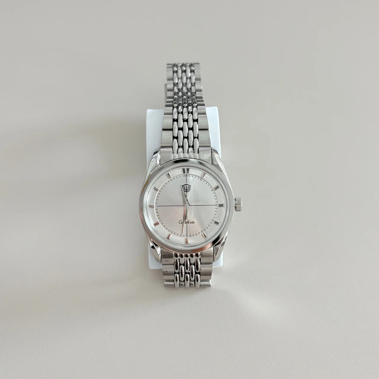 Watchdives Arctic Classic 36mm VH31 Watch 国内二手/娜姐给货/WD1954-太阳纹银色-阶梯刻度圈-蓝宝玻璃-飞扣-JS13 36 mm kol saati