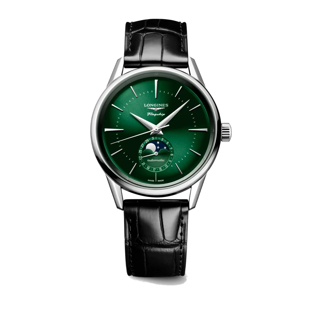 Longines Flagship Heritage Moonphase L4.815.4.02.2 38.5 mm kol saati