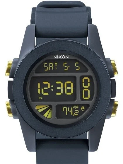 Nixon Unit Watch with Chronograph, Dual Time, Temperature, and Alarm #A197-1264 kol saati