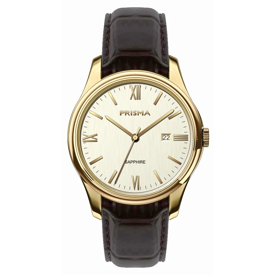 Prisma Alfa Gold Watch Prisma P.2019 Alfa Gold Watch 40 mm kol saati