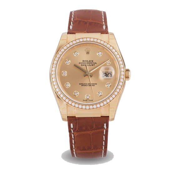 Rolex Datejust, 18K Yellow Gold And Daimond, Some Factory Stickers 116188 kol saati