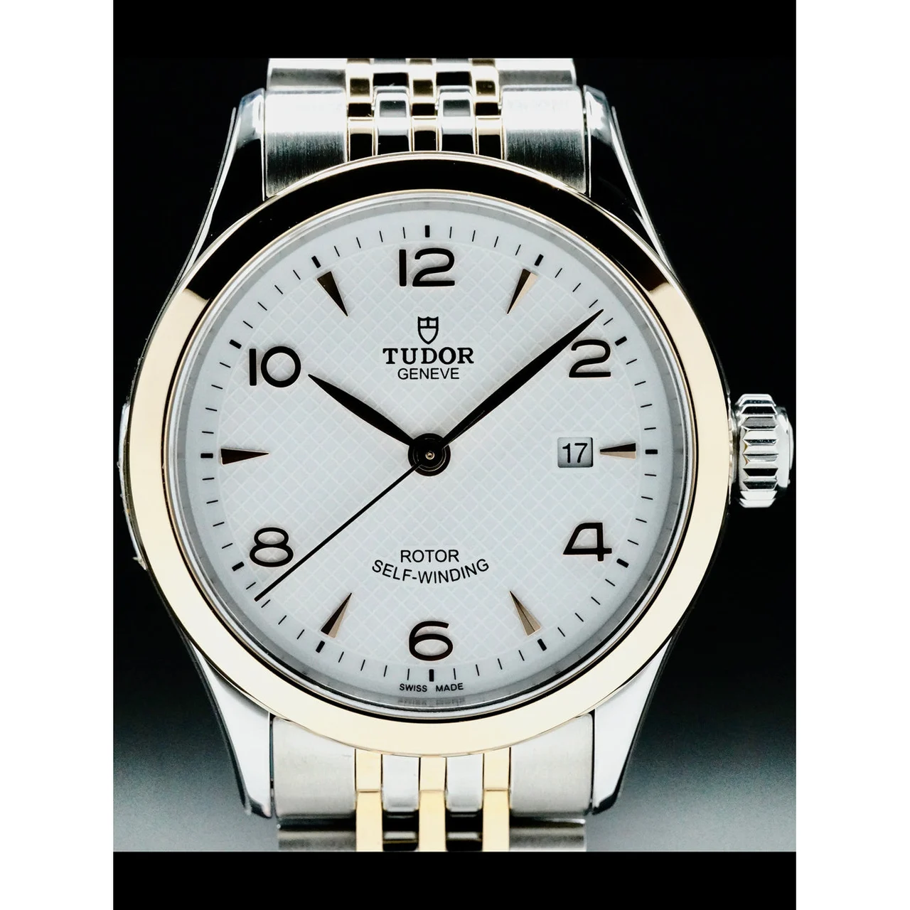 Tudor Steel Case Rose Gold Bezel 210000058476 28 mm kol saati