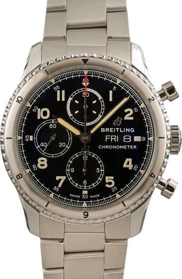 Breitling Navitimer Aviator 8 Black Dial A13316101B1A1 kol saati