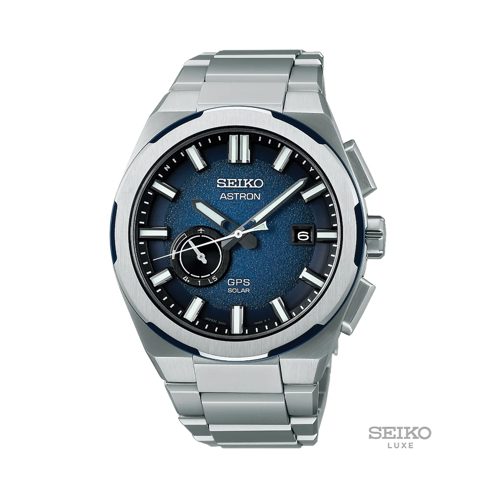 Seiko Astron 42mm - Blue on Bracelet SSJ023 42 mm kol saati