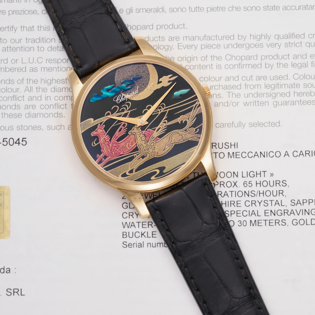 Chopard CHOPARD REF. 161902-5045 L.U.C. XP-URUSHI KYLIN IN THE MOON LIGHT kol saati