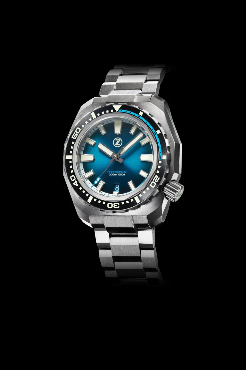 Zelos Hammerhead V3 300m Steel Teal 22 mm kol saati