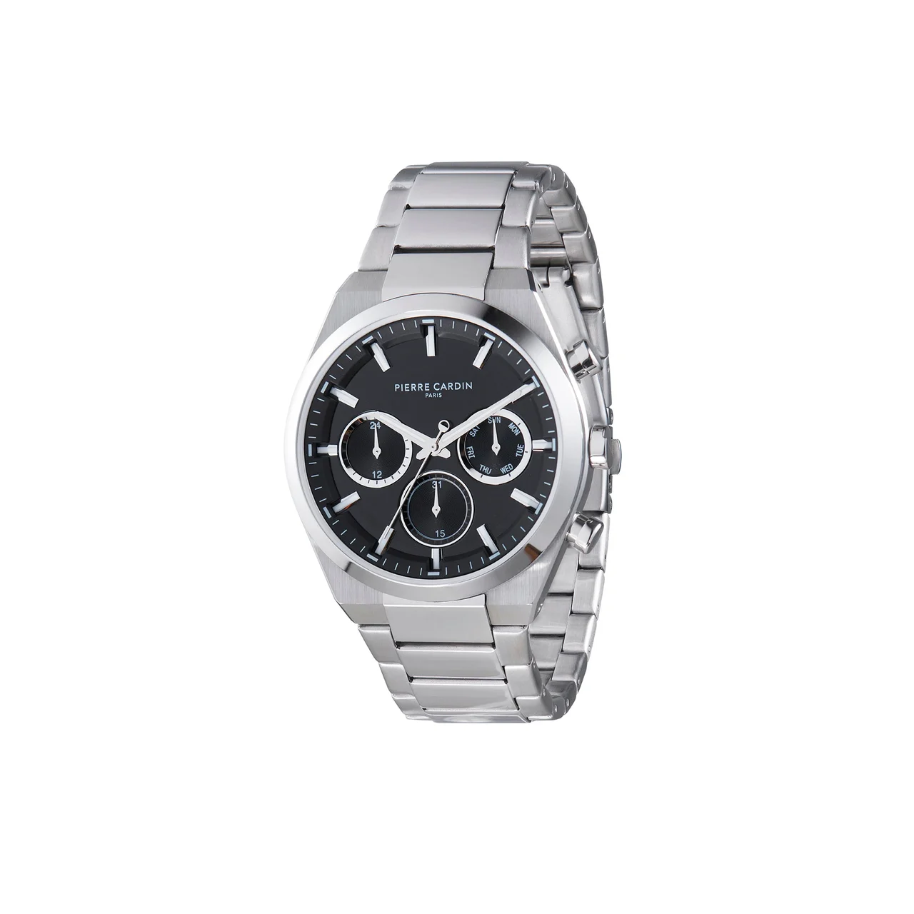 Batignolles Influential Multifunction watch with Black Dial with a Metal Links Strap CML.0000 42 mm kol saati