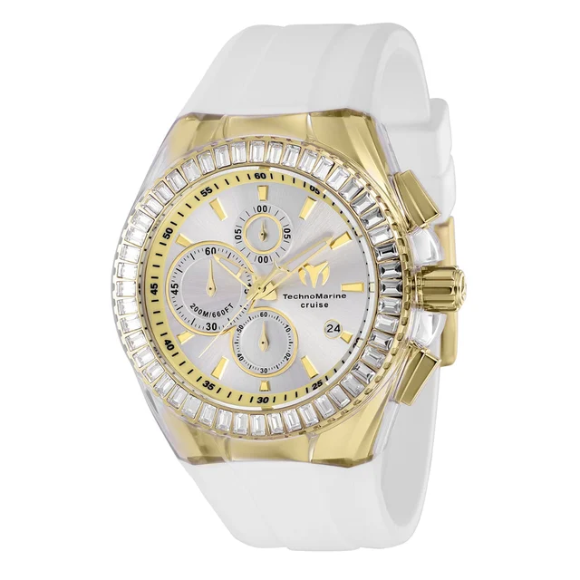 Technomarine Cruise Original Watch - 45mm, White (ZG-TM-121154) kol saati