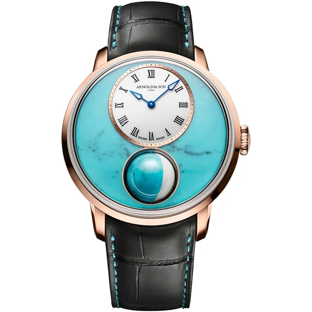 Arnold & Son Luna Magna Red Gold 5N Turquoise 1LMAR.T01A.C1322D kol saati