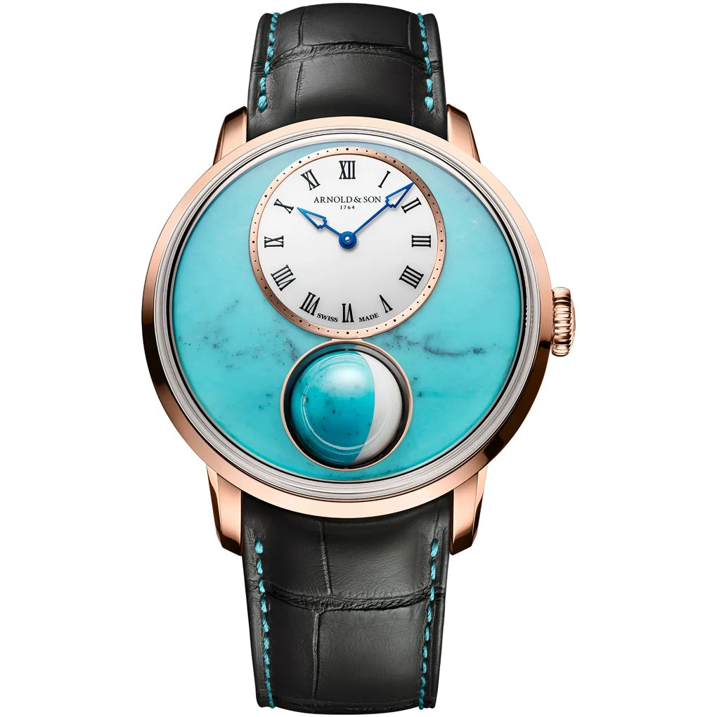 Arnold & Son Luna Magna Red Gold 5N Turquoise 1LMAR.T01A.C1322D 44 mm kol saati