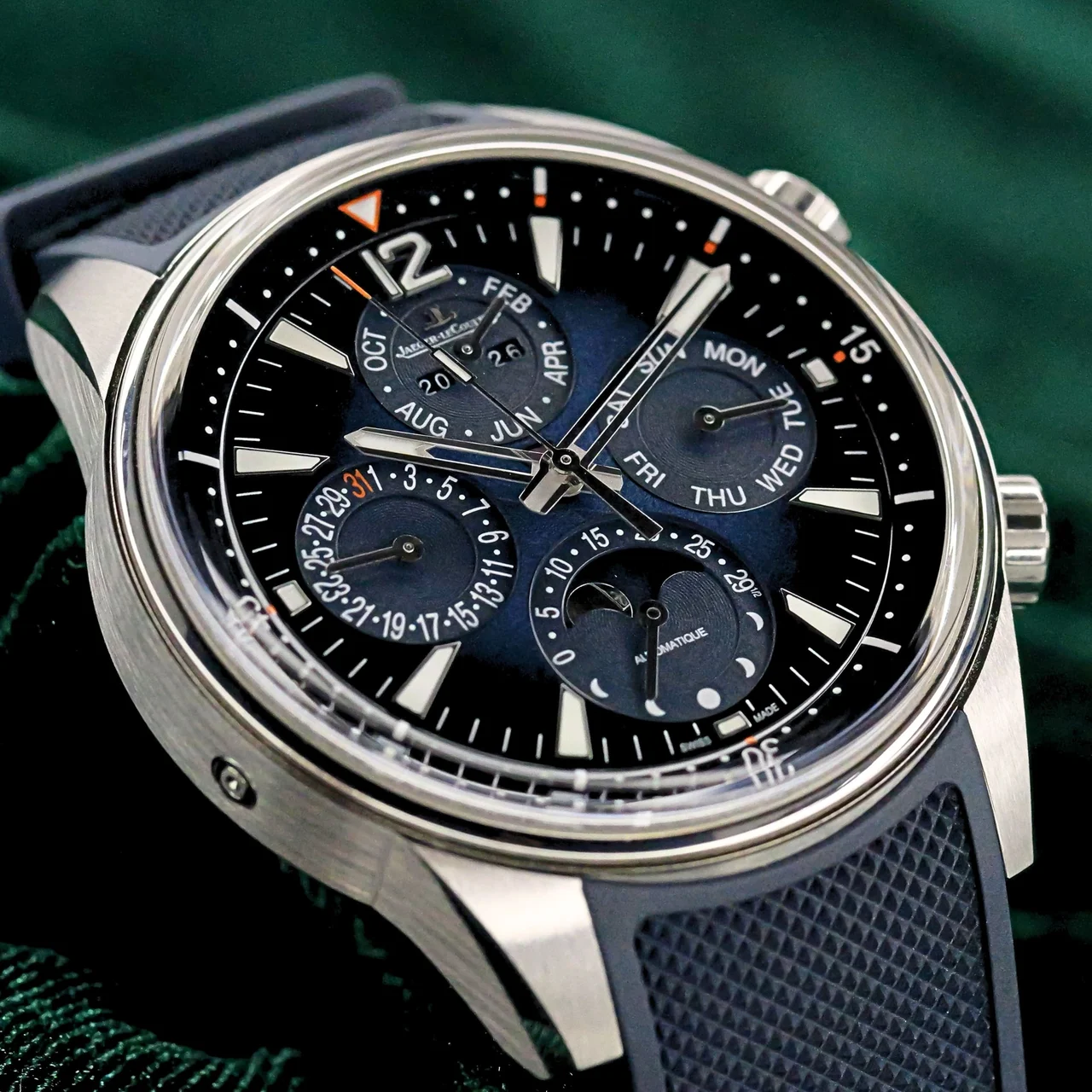 Jaeger-Lecoultre JLC Polaris Master Control Perpetual Calendar Blue Dial Blue 40 mm kol saati