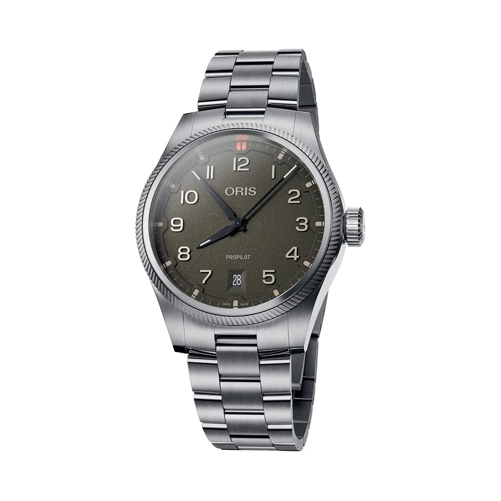 Oris ProPilot Date 41mm - Moss Green on Bracelet 733 7805 4167-07 8 20 04LC 41 mm kol saati