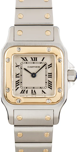 Cartier Santos Galbee Ref W20012C4 Steel & 18k Gold kol saati
