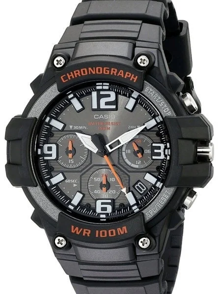 Casio Analog Chronograph Watch with 24-Hour Sub-Dial #?áMCW-100H-1AV kol saati