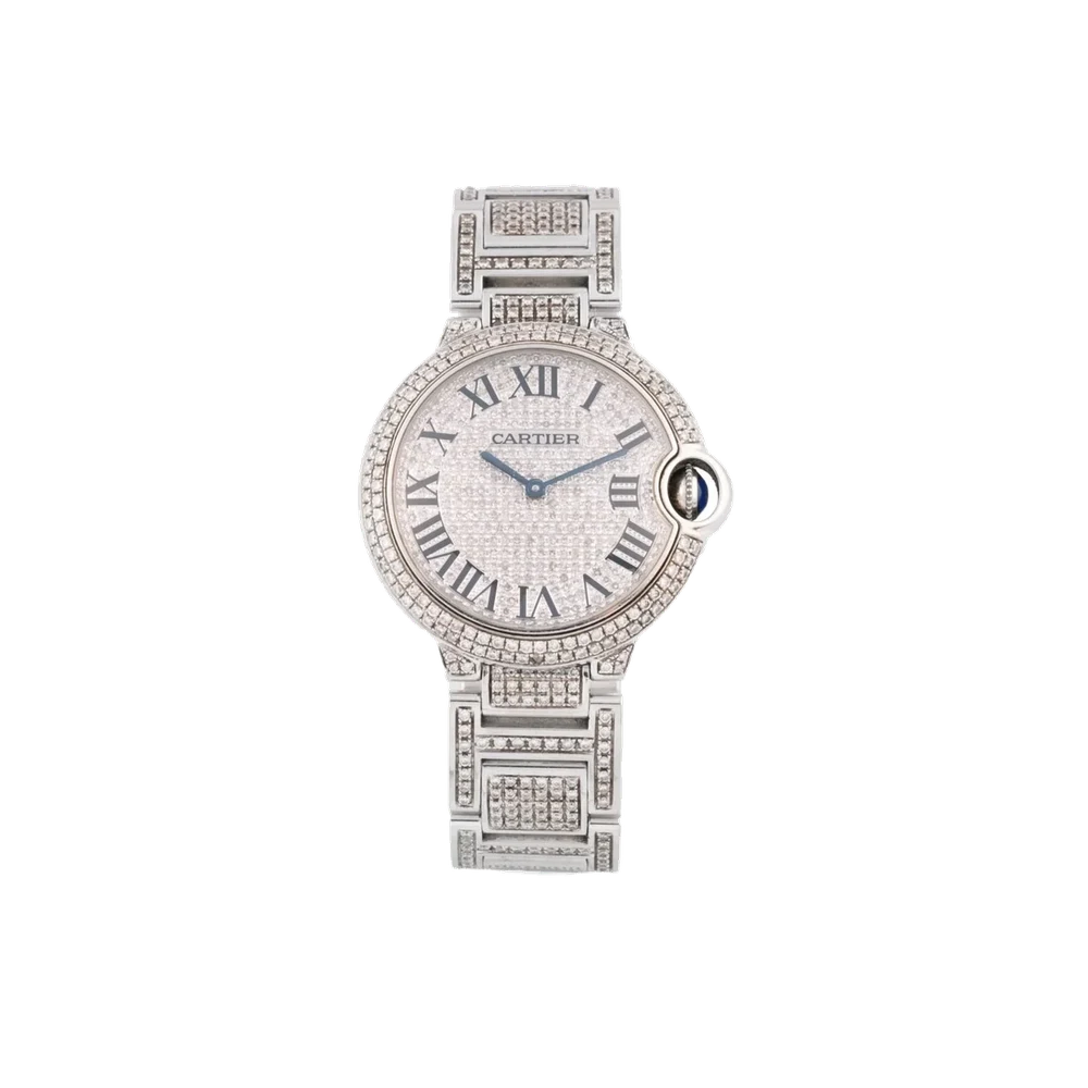 Cartier CARTIER, REF. 3005, BALLON BLEU, AFTER-MARKET DIAMONDS, STEEL kol saati