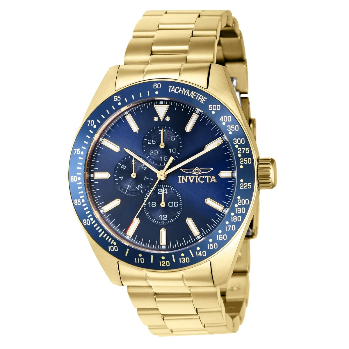 Invicta Aviator Storm Watch - 45mm. Gold (38967) 45 mm kol saati