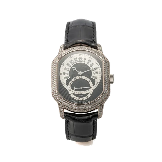 Daniel Roth DANIEL ROTH, REF. 807.L.60, JUMPING HOUR, DATE, DIAMOND, WHITE GOLD kol saati