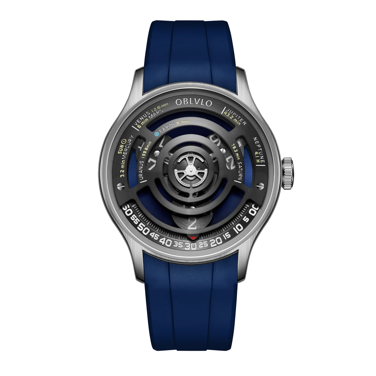 OBLVLO Blm Series BLM-SOLAR-YLLR-1 41 mm kol saati