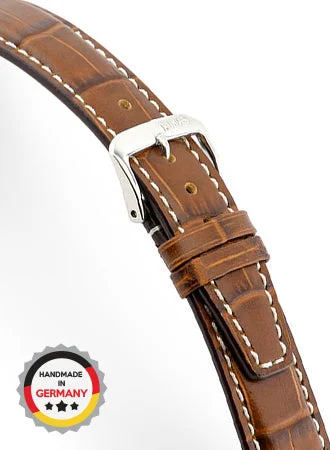 RIOS Grained Leather Boston - Cognac - Alligator Grained 5706/RI kol saati