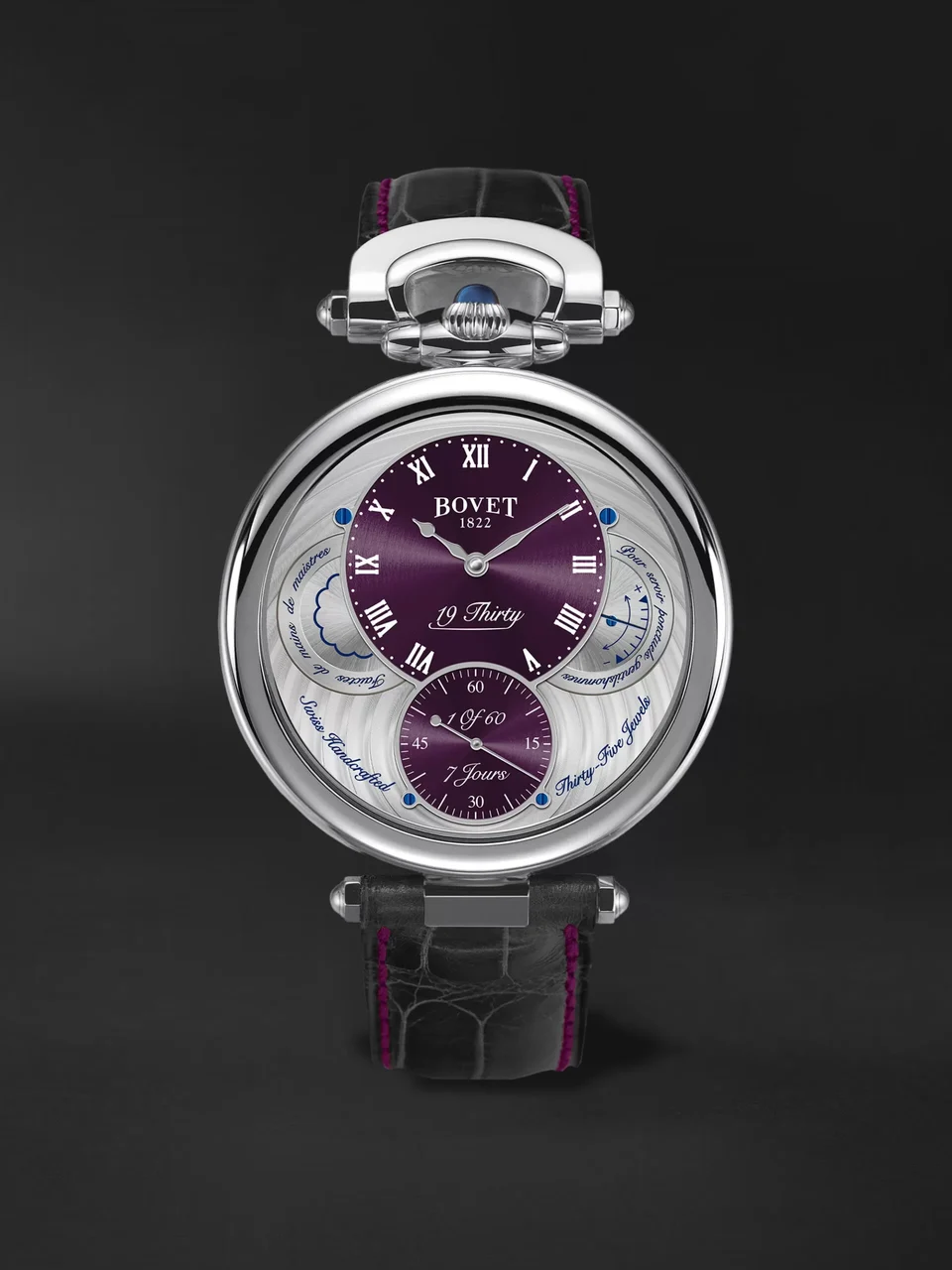 Bovet Fleurier Collection 19Thirty Great Guilloché NTS0084 42 mm kol saati