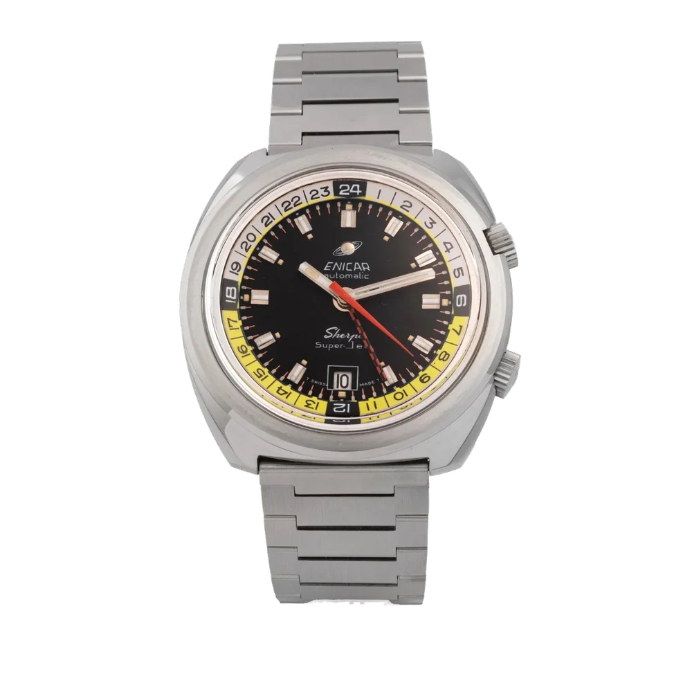 Enicar ENICAR, REF. 166-36-01, SHERPA SUPER-JET, STEEL kol saati
