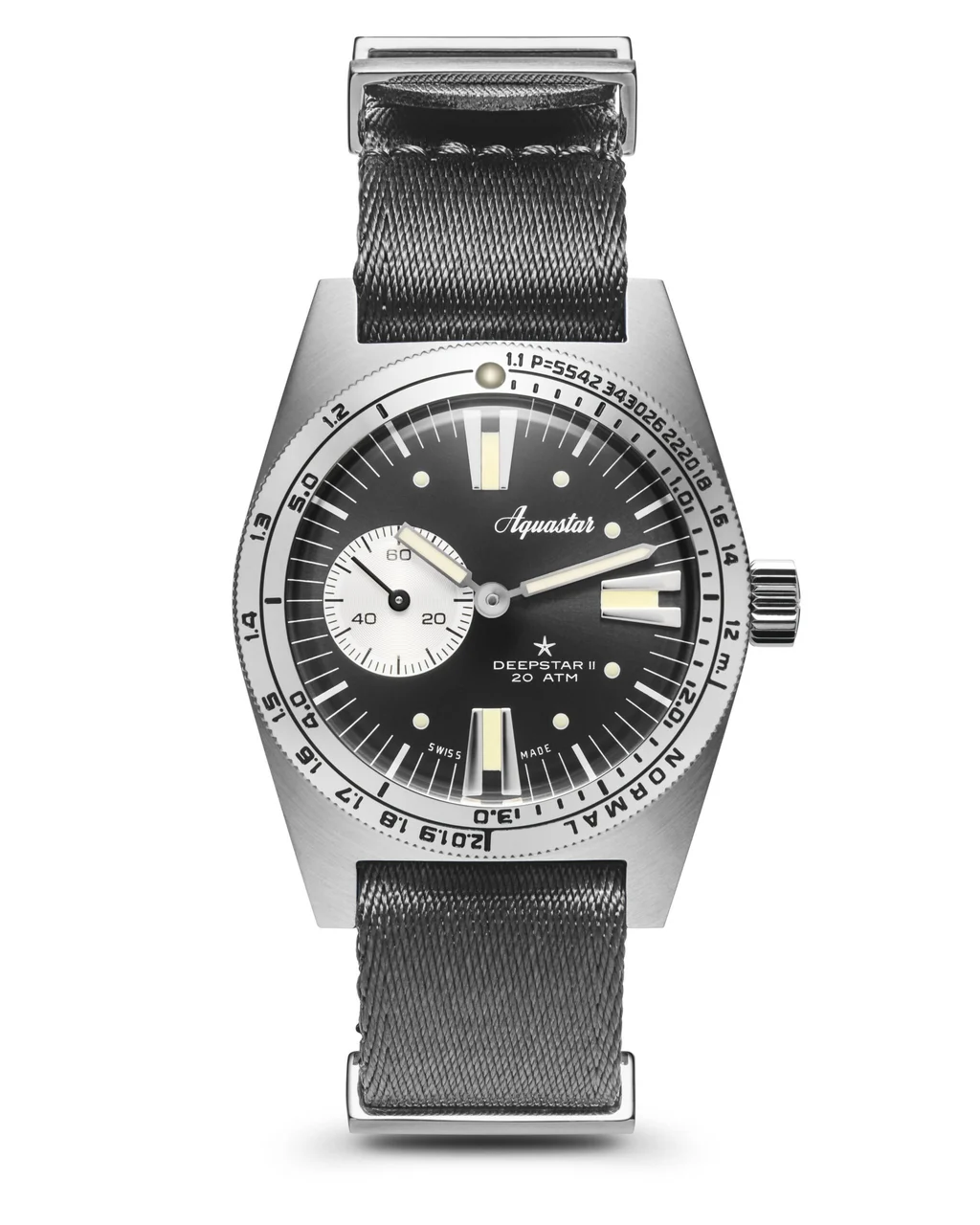 Aquastar Deepstar II – Steel Grey 37 mm kol saati