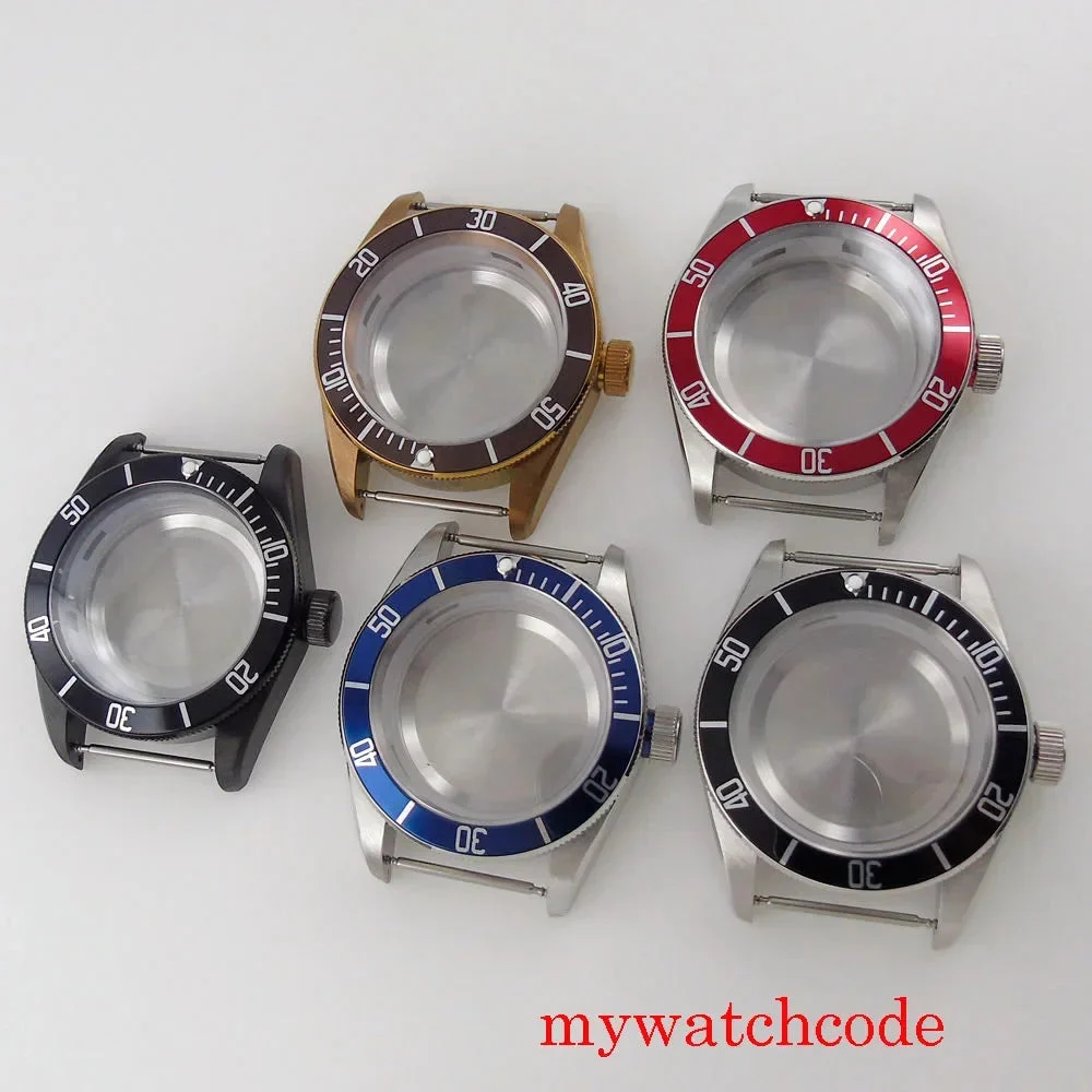 Tandorio Diver Watch Case BB58 Black Bay Sapphire Crystal Alloy Insert for NH34 NH35 NH36 NH70 NH72 ETA2824 PT5000 SW200 ST2130 MIYOTA 8215 8285 etc DG 1005006365790242-silver-green gold-for eta2824 pt 41 mm kol saati