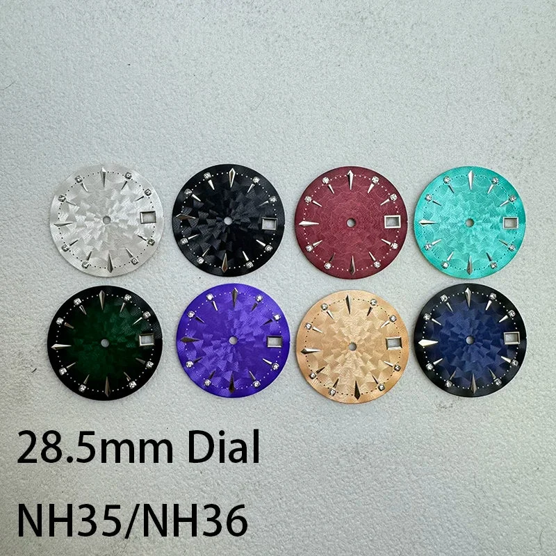 Tandorio logo cocktail watch dial radiation sun pattern single calendar modified dial modified dial Texture 6234495114030 29 mm kol saati