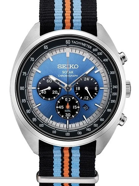 Seiko Recraft Solar Quartz Chronograph with Stop-Watch and 24-hour Sub-Dial #SSC667 43.5 mm kol saati